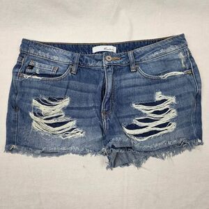 KanCan Distressed Cutoff Denim Shorts Women 13/30